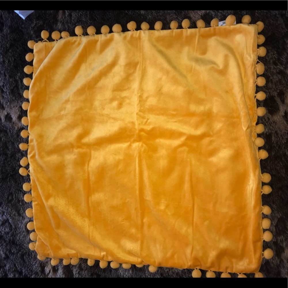 Yellow Velvet Pillow Cases